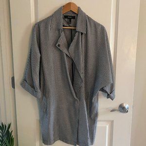 Houndstooth Oversize Jacket